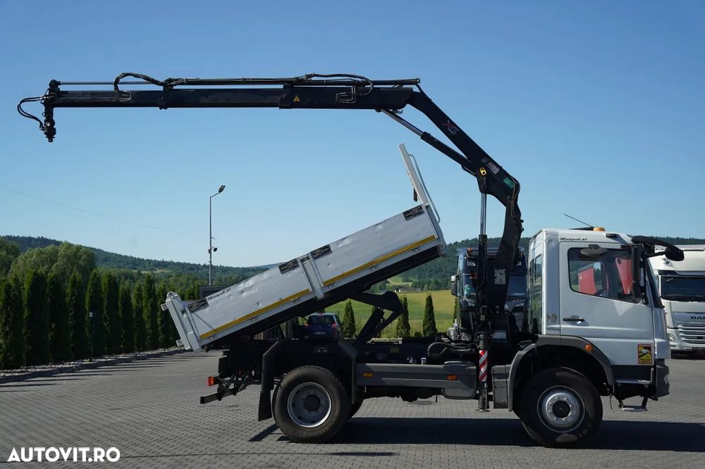 Mercedes-Benz ATEGO 16.24 / 4X4 / BASCULATOR + HDS HIAB 111 BS-2 / TELECOMANDĂ / ROTATOARE / MANUALĂ - 7