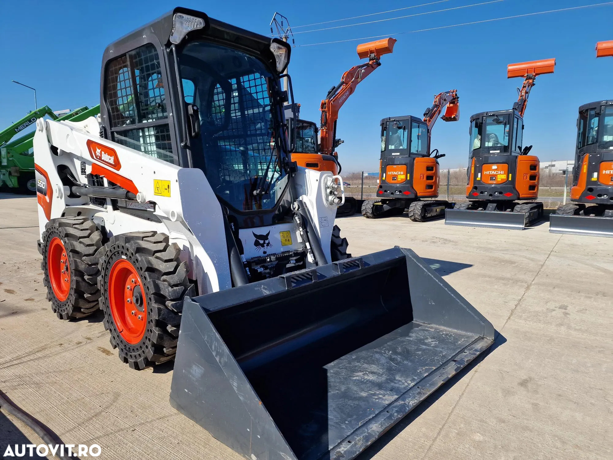 Bobcat S510, 2024, Usa cabina, AER CONDITIONAT, motor Kubota 50CP, inst hidr suplim, ANVELOPE PLINE, cupa 0,9, posibilitate leasing 5 ani, PROMOTIE 40.900 EUR+Tva - 4