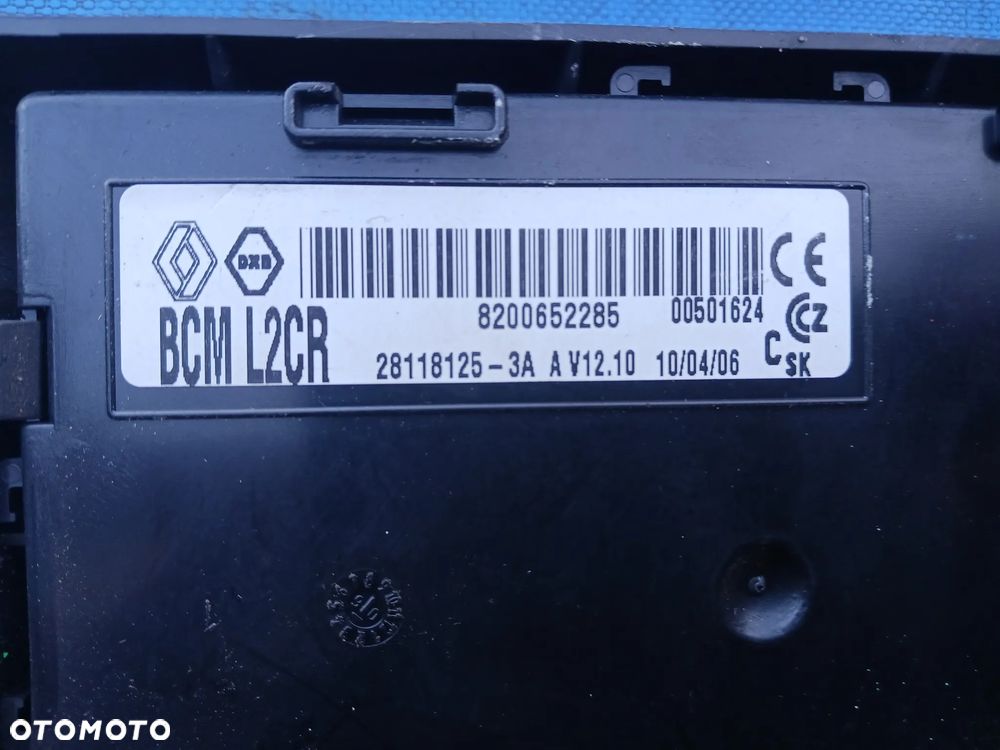 Zestaw Startowy do odpalenia Renault Clio III 1.5dci sterownik silnika 8200399038 8200652285 licznik stacyjka moduł BCM wkładka IMMO - 4