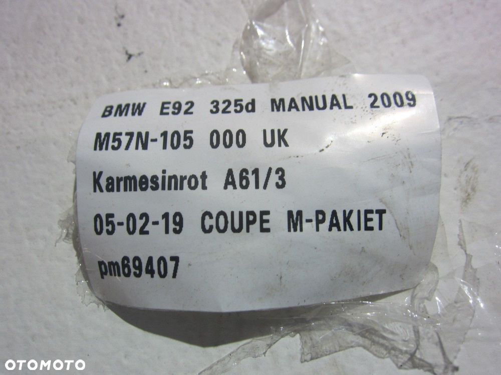 BMW E92 COUPE LISTWY BOCZNE SHADOWLINE MPAKIET POŁYSK 7119079 KOMPLET - 16