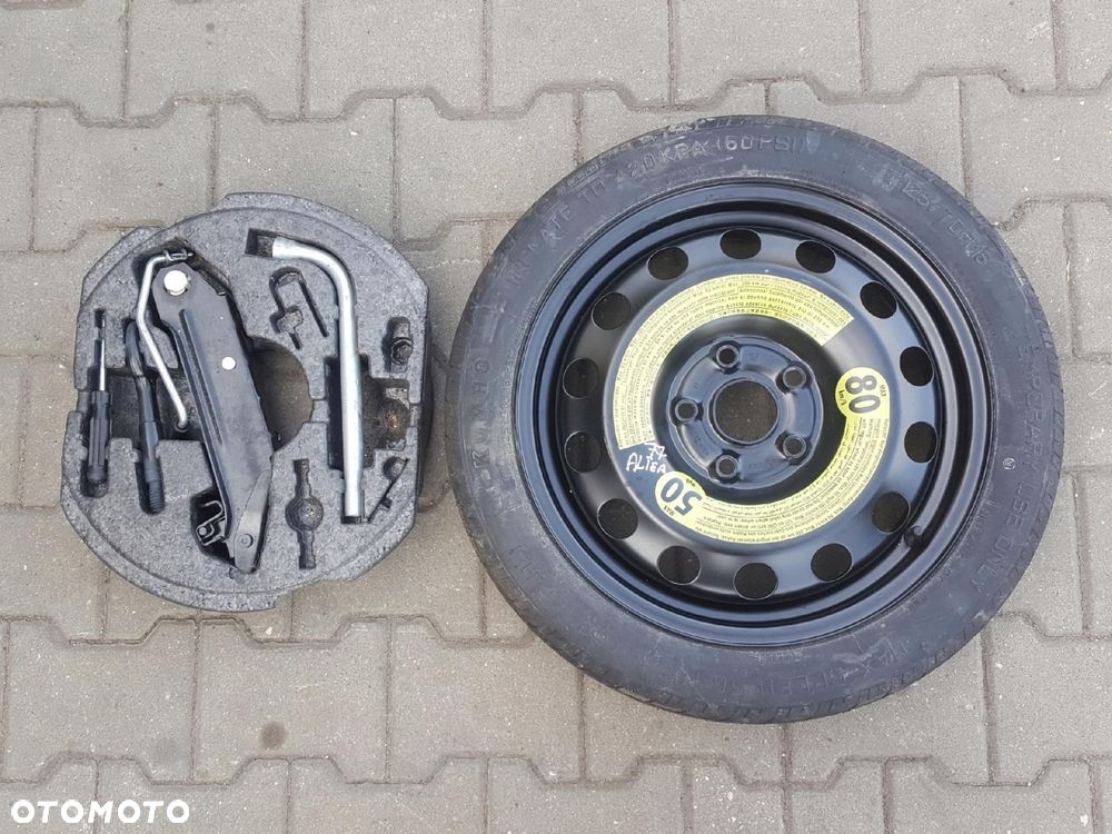 SEAT LEON II ALTEA A3 8P KOŁO DOJAZDOWE 16 5X112 LEWAREK - 1