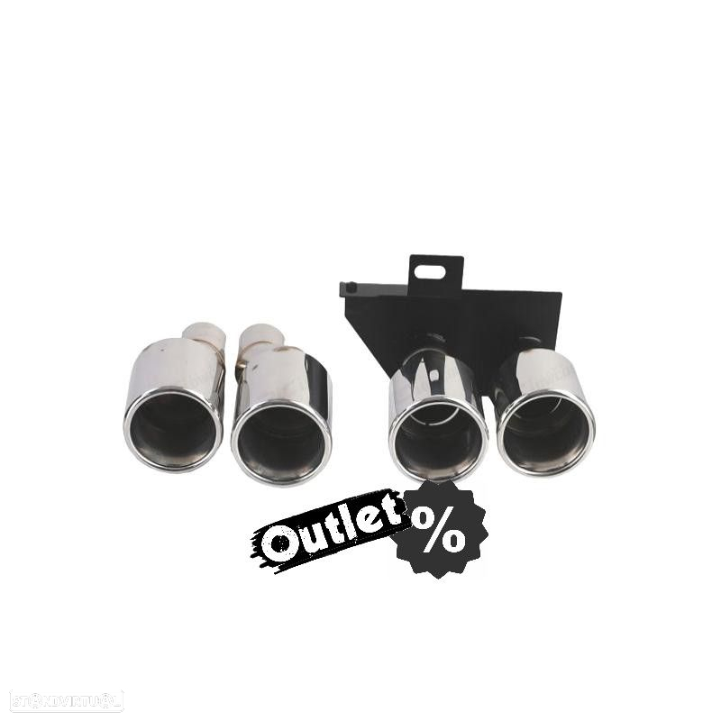 E010112C1 PONTEIRAS DE ESCAPE PARA BMW F10 F11 F12 F13 10- AÇO INOX CROMADO - 7