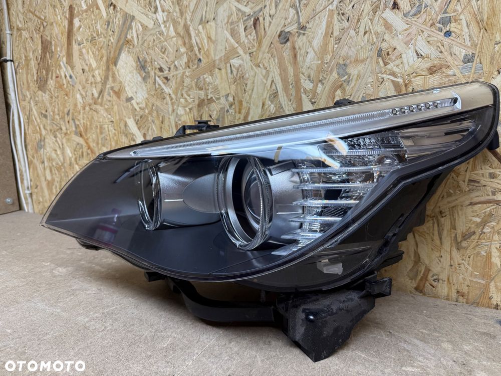 LAMPA LEWA PRZÓD REFLEKTOR LEWY PRZÓD BMW 5 E60 LCI LIFT ZWYKŁA SOCZEWKA H7 7177727 - 16