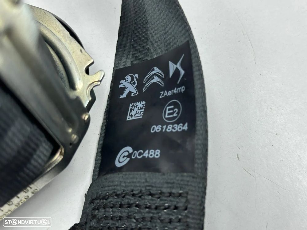 Cinto / Pré Tensor Trás Direito / Esquerdo - Peugeot 208 II - 6