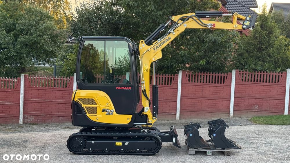 Yanmar SV22 / rok prod. 2021 / liczba godzin 42 / zakupiona w polskiej sieci dealerskiej / komplet 3 łyżek / stan idealny / - 3