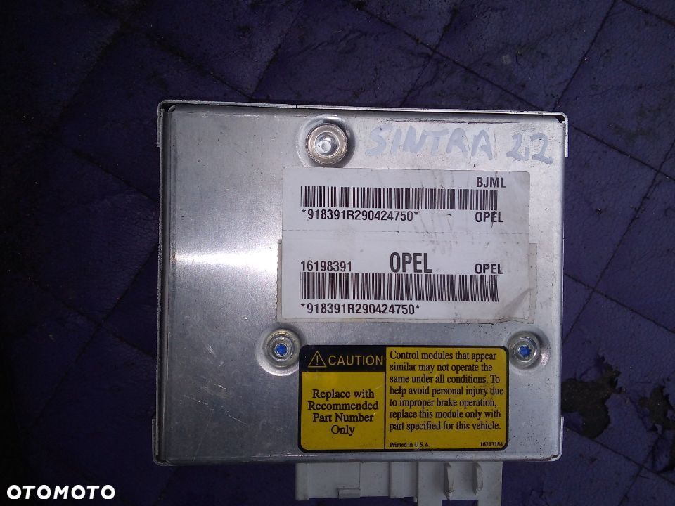 OPEL sintra 2,2 komputer 0261204971 sterownik 16198391 - 2