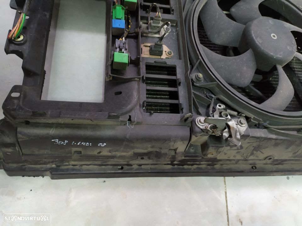 FRENTE EM FIBRA COM TERMOVENTILADOR E RADIADOR AC PEUGEOT 307 308 CITROEN C4 HDI - 2