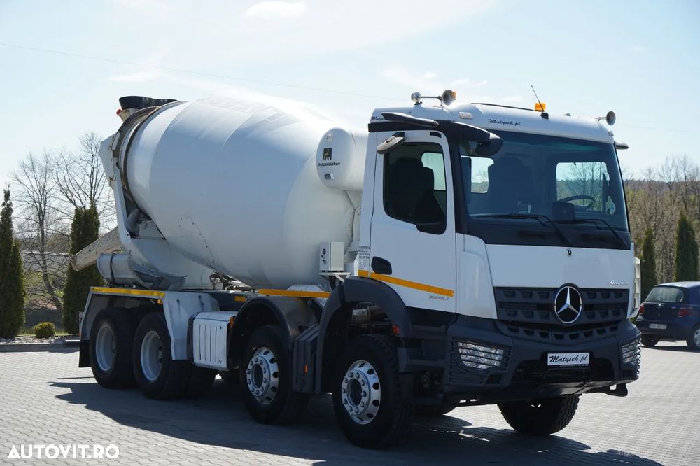 Mercedes-Benz AROCS 3240 / 9M3 BETONIERĂ / 8x4 / BETONIERĂ / AUTOMATĂ / CAMERĂ / JANTE DIN ALIAJ / - 9