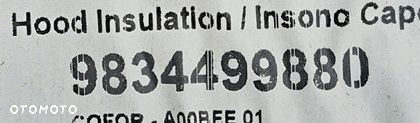 opel mokka b 20-25r wyciszenie wygłuszenie maski spinki oryg 9834499880 - 2
