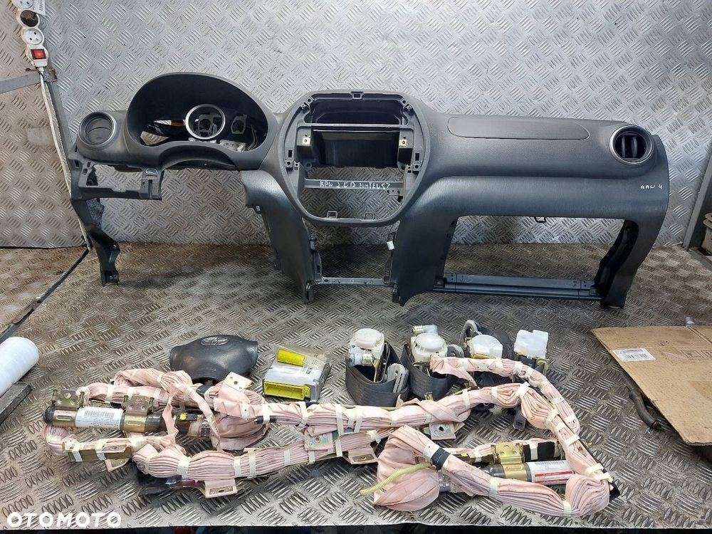 ZESTAW AIRBAG KOKPIT DESKA MODUŁ PODUSZKI PASY KURTYNY TOYOTA RAV4 II - 1