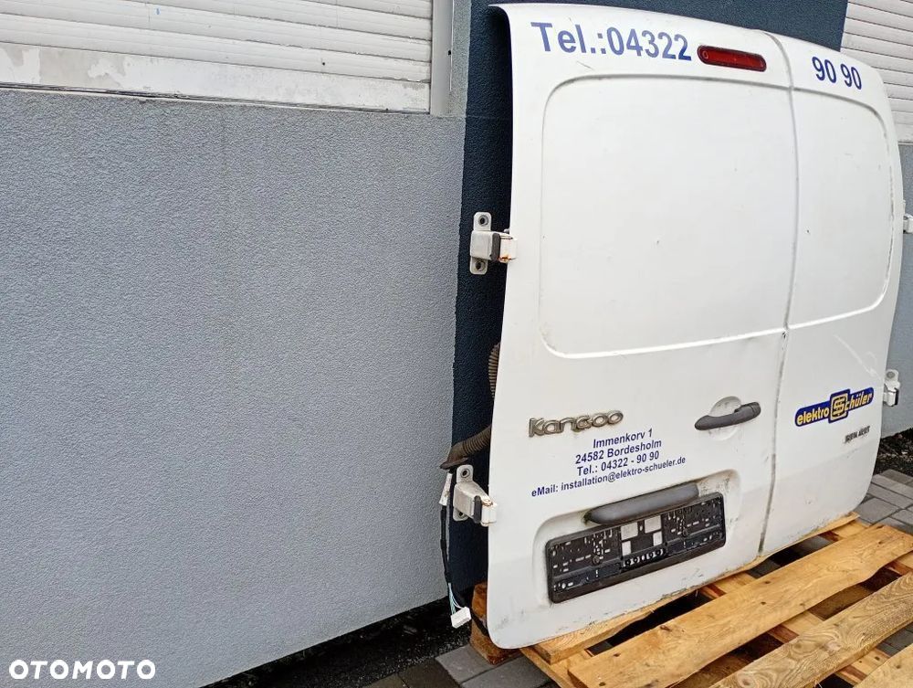 drzwi tylne lewe tył kompletne renault kangoo ii iii 2008-2021 białe - 5