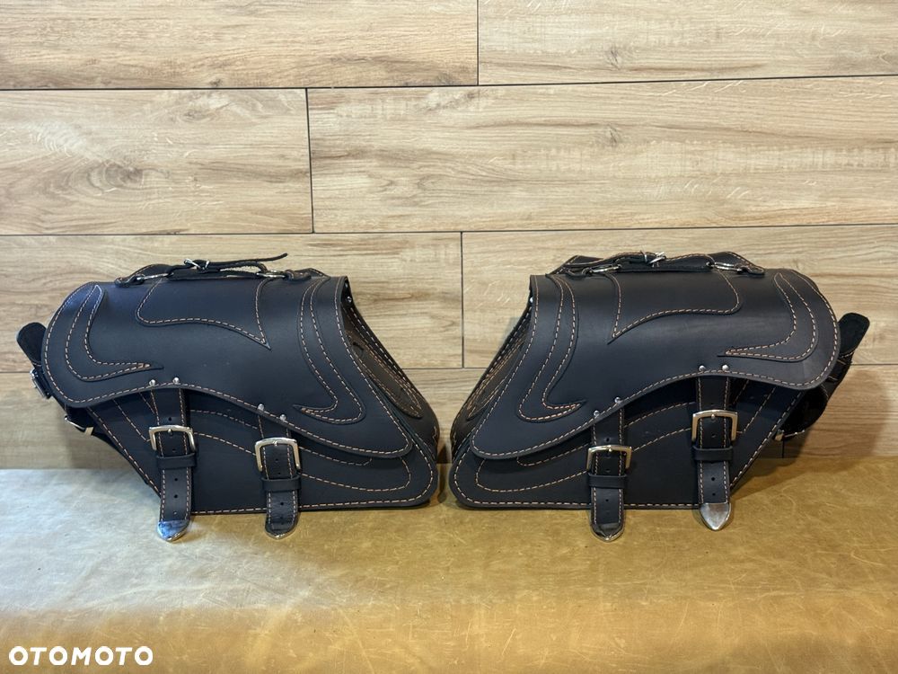 sakwy skórzane motocyklowe honda yamaha suzuki kawasaki - 6