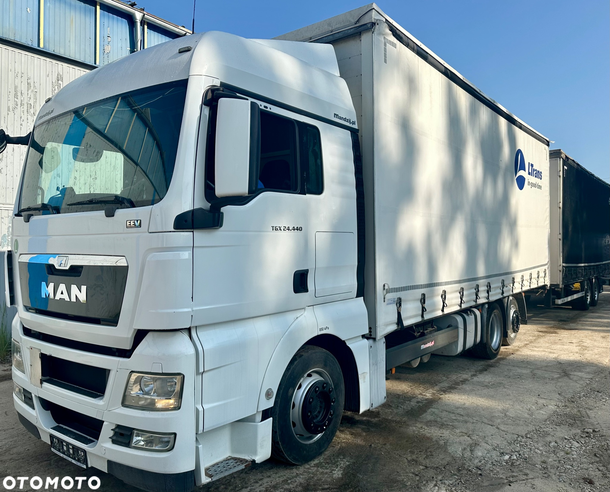 MAN TGX 24.440 XLX 6x2 JUMBO AUTOMAT KLIMA WEBASTO ZABUDOWA ALUMINIOWA HIPOCAR FIRANKA DŁ:7.80m + PRZYCZEPA TANDEM HIPOCAR  FIRANKA DŁ:8.20m SAF OŚ PODNOSZONA NOWA PLOANDEKA!!! ZESTAW PRZESTRZENNY PRZEJAZDOWY 120m3 EURO 5 EEV 2013r - 4