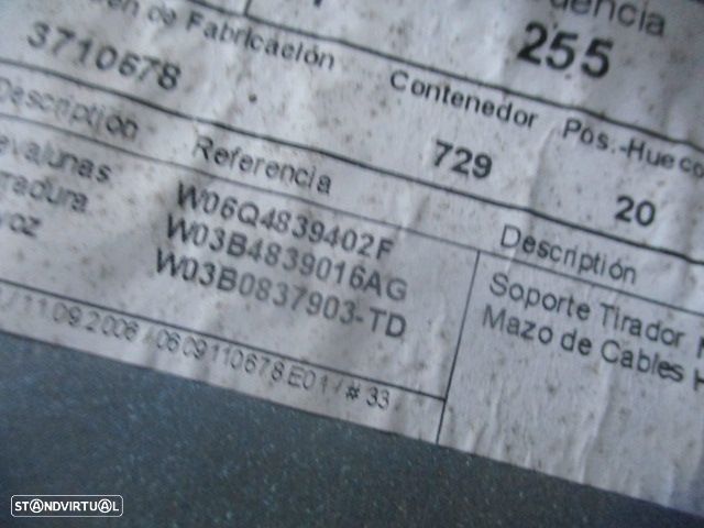 Elevador Manual 6Q4839402F VW POLO 2006 1.4TDI 70CV 5P CINZA TD VW POLO 4 9N FASE 2 2009 1.4TDI 70CV 5P CINZENTO TD - 3