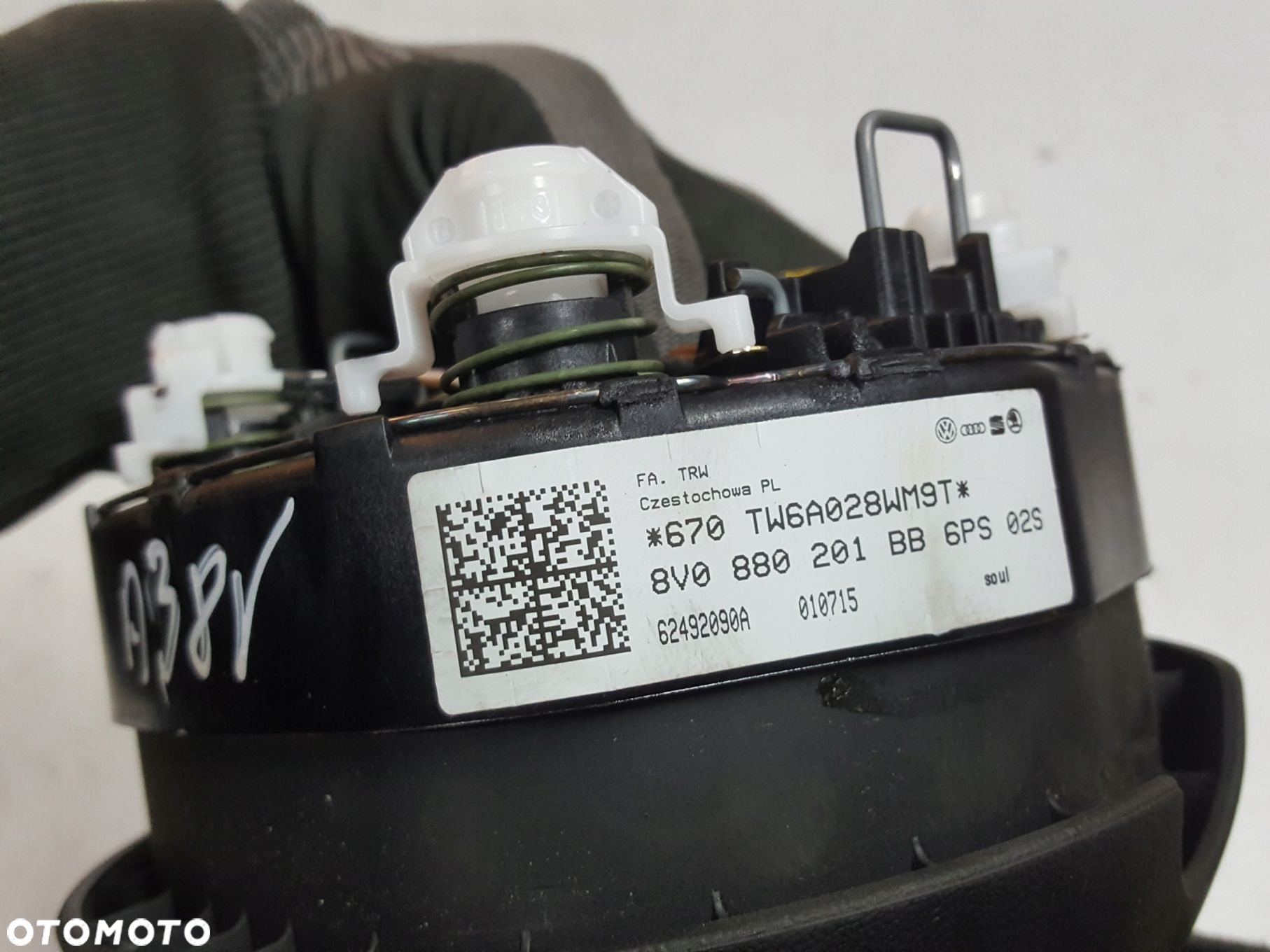 AUDI A3 8V 13r- PODUSZKA AIRBAG KIEROWCY 8V0880201BB - 6
