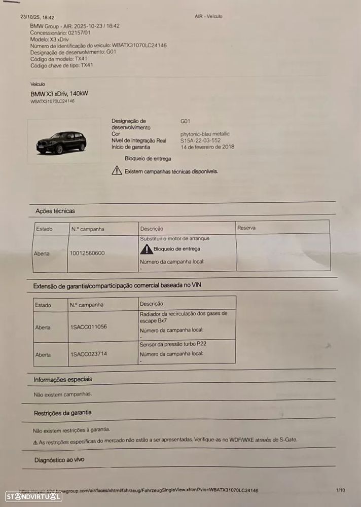 BMW X3 20 d xDrive xLine Auto - 56