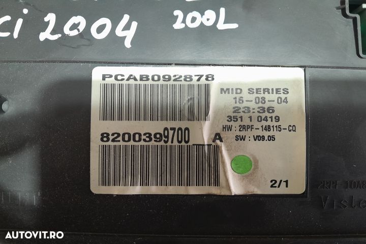 Ceasuri bord 35110419 / 8200399700 35110419 / 8200399700 Renault Mega - 4