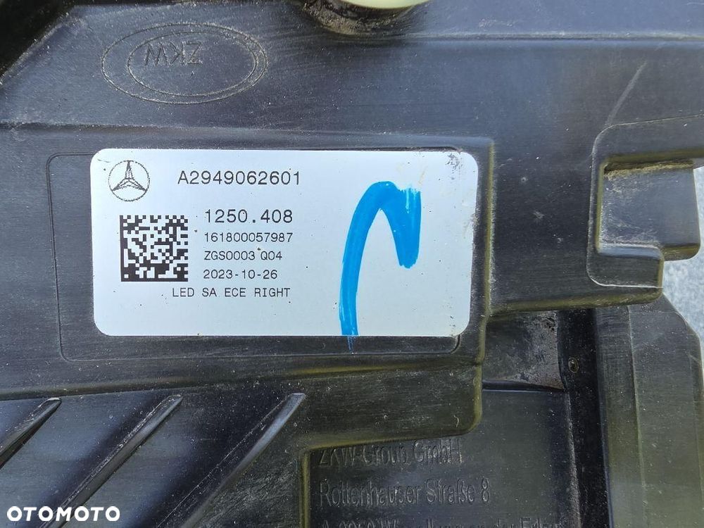 MERCEDES EQE 294 SUV Lampa prawa przód Full Led Digital Light A2949062601 - 11