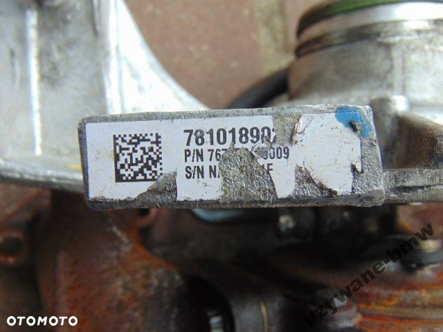 BMW 2.0d turbina TURBOsprężark N47 7810189 GT1749V - 7