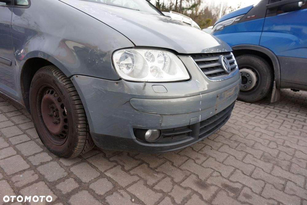 ZDERZAK PRZEDNI TOURAN I 1T LA7X  SZARY VOLKSWAGEN 2003-2006 - 4