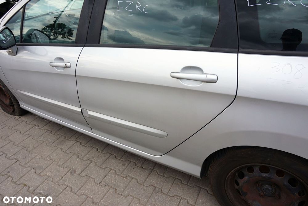 DRZWI TYLNE LEWE 308 I T7 SW KOMBI EZRC  SREBRNY PEUGEOT 2007-2011 - 2