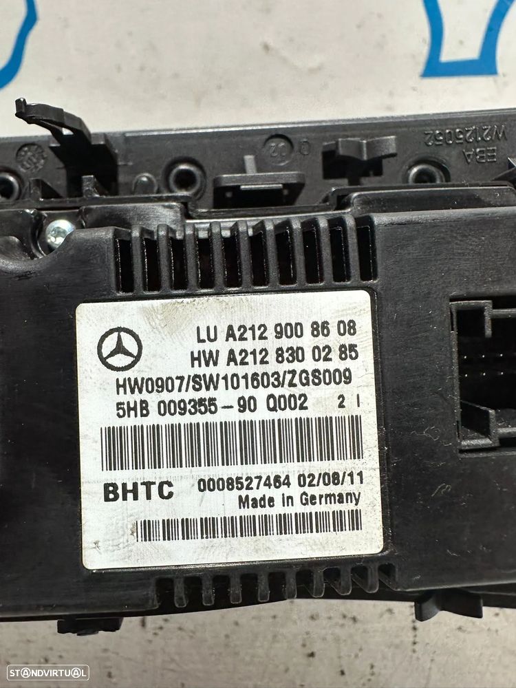 .Climatronic Comandos AC Sofagem Ar Condicionado Mercedes Benz Classe E W212 2008 - 2016 - 6