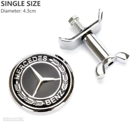 Emblema Símbolo capô ou bagageira Mercedes Benz - 6