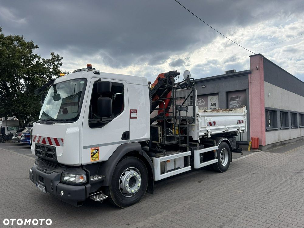 Renault D14 wywrotka 3 stronna, Hds palfinger pk 8501 - 1