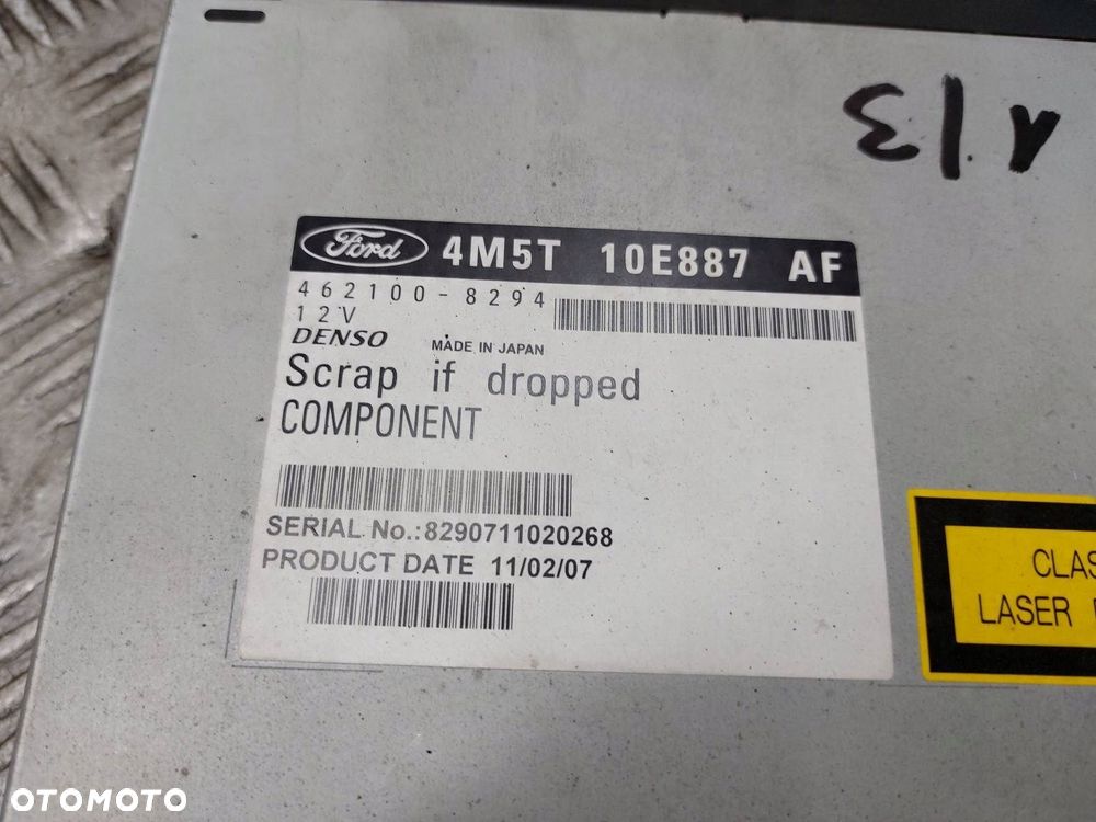 RADIO ODTWARZACZ + ZMIENIARKA + RAMKA FORD FOCUS MK2 4M51-18522-FCW - 13