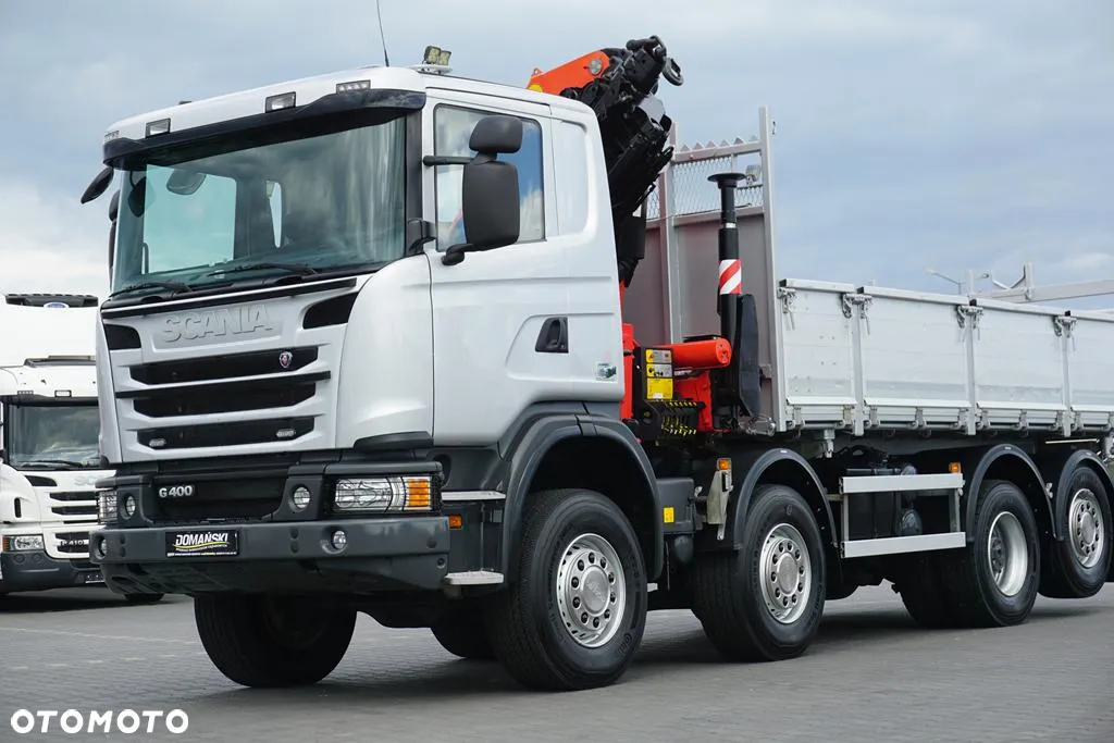 Scania G 400 / E 5 / 8 X 4 / 4 x 4 / WYWROTKA + HDS / TRIDEM / PALFINGER PK 26002 / MANUAL - 23
