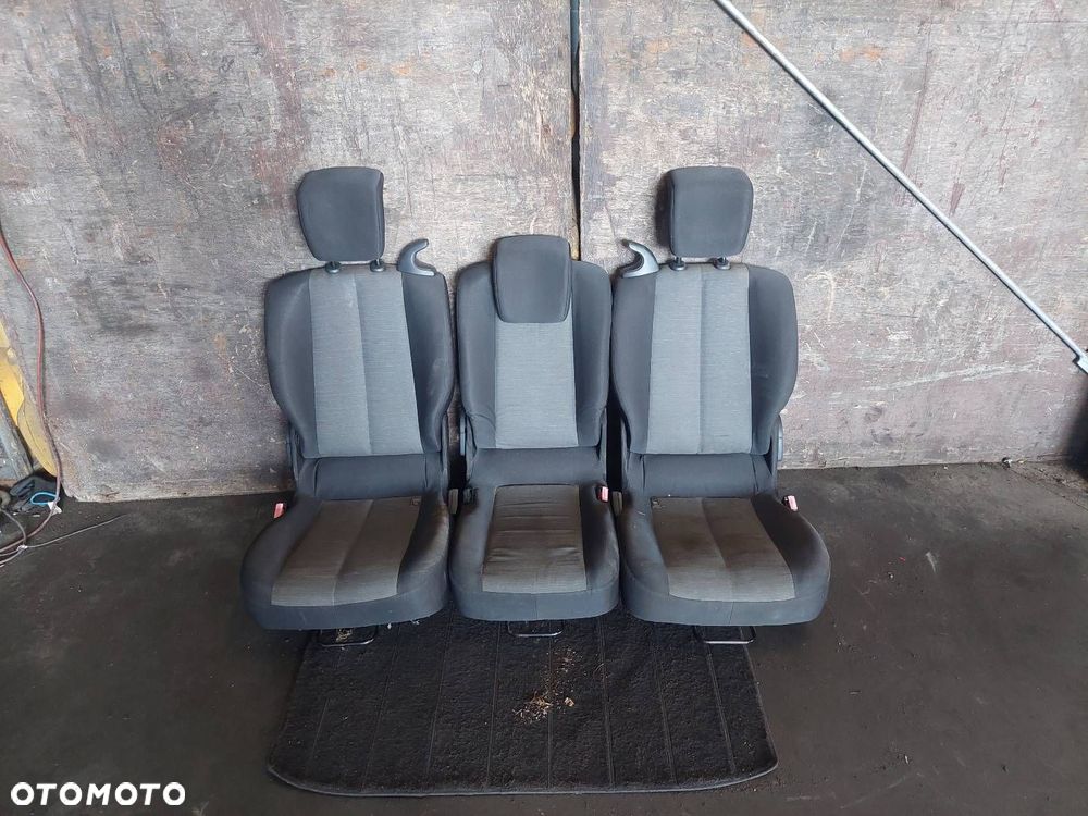 FOTEL DRUGI RZĄD FOTELE LEWY PRAWY ŚRODKOWY RENAULT SCENIC II ID: 237829 - 1