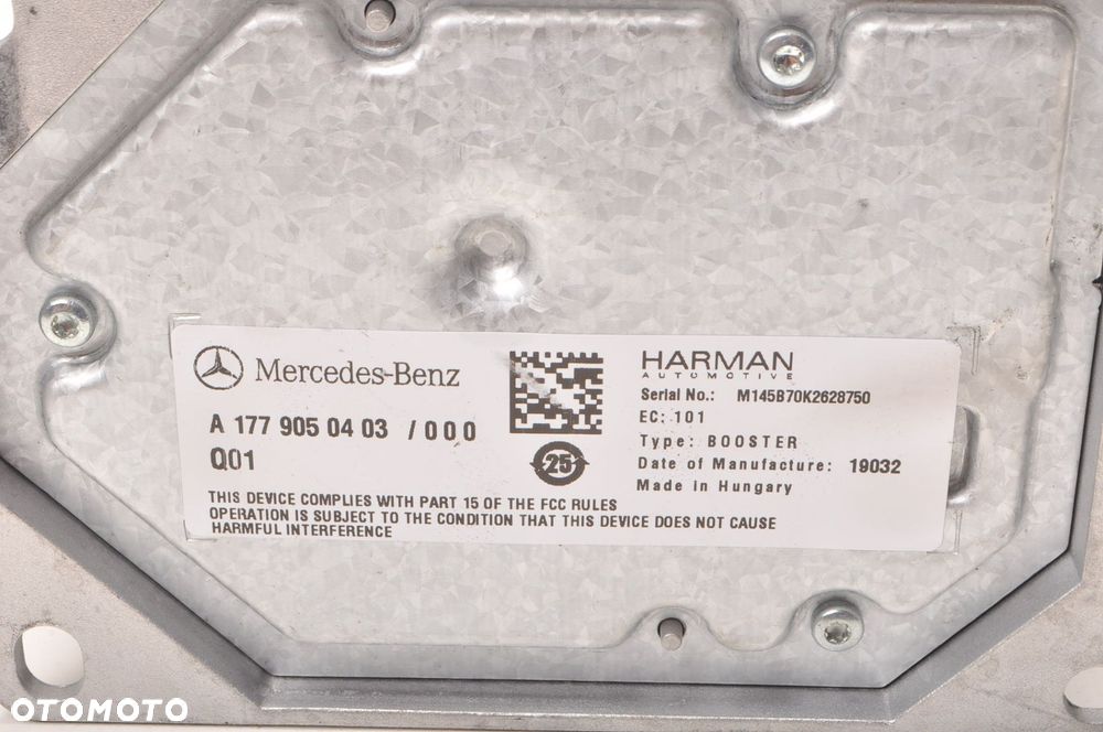 MERCEDES W177 WZMACNIACZ HARMAN A1779050403 - 5