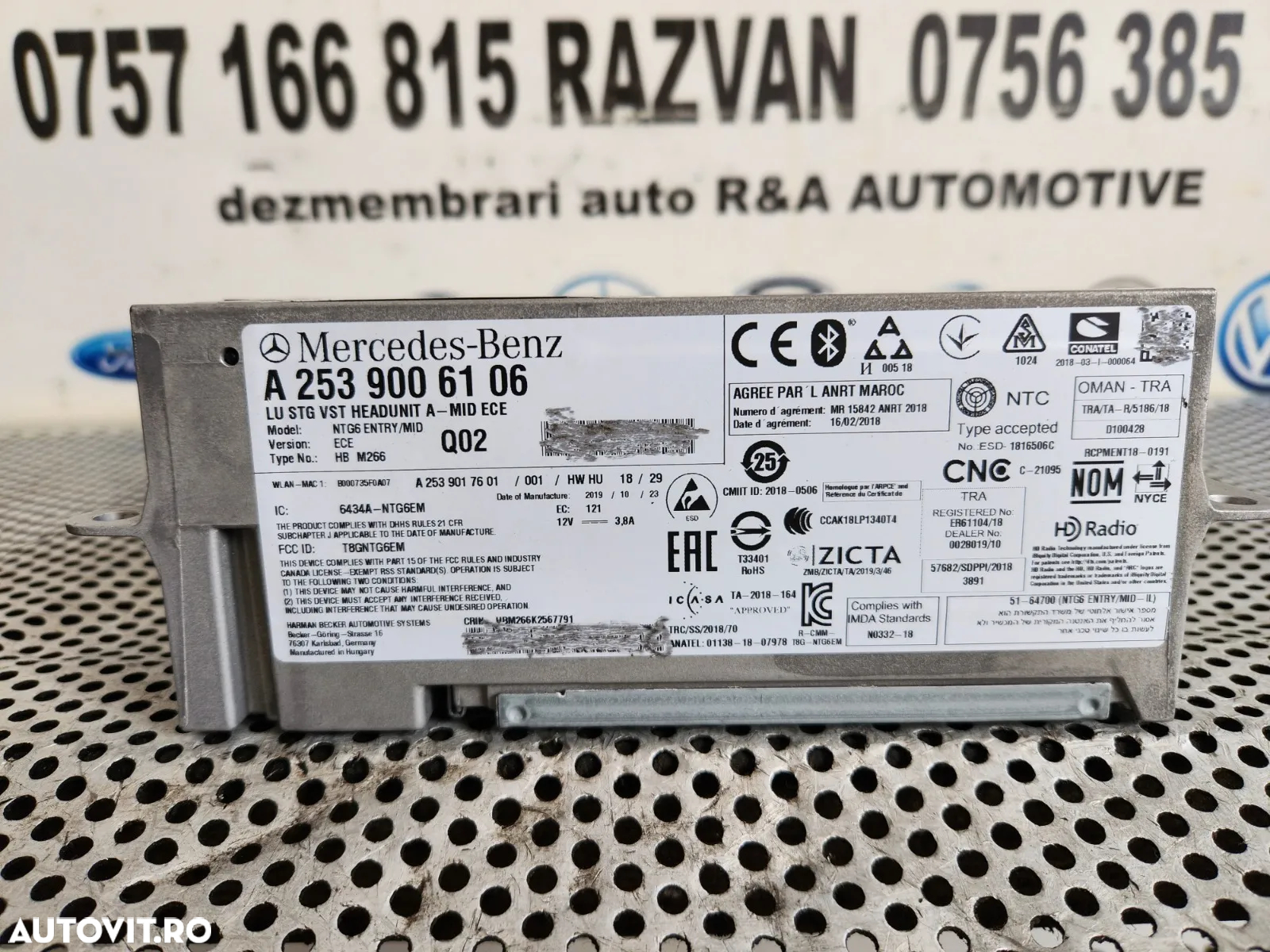 Modul Unitate Navigatie Mercedes GLC W253 X253 C Class W205 Cod A2539006106 Dezmembrez Mercedes GLC X253 W253 Volan Stanga Motor 654.920 - Dezmembrari Arad - 6