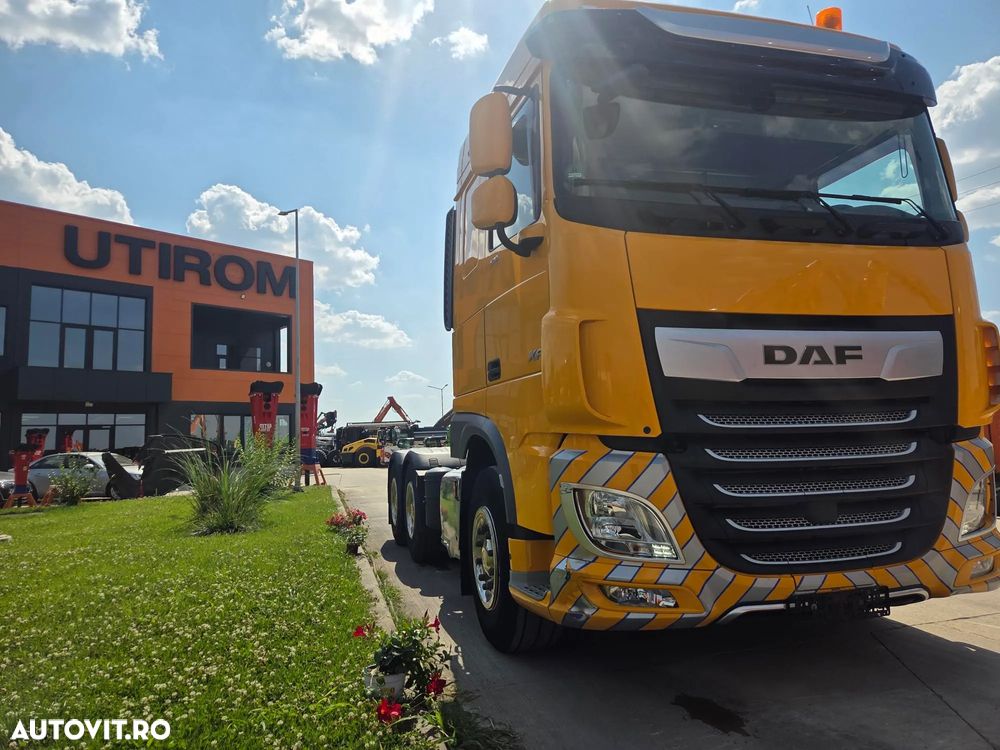 DAF XF 530 6x4, 2021, 370.795km, FULL OPTION, cutie AUTOMATA+RETARDER, Aer cond STATIONARE, FRIGIDER, proiectoare, girofar, kit basculare, 2 x 600l, Masa totala 78t, rulat doar in GERMANIA, STARE FOARTE BUNA, posibil leasing 4 ani-PROMOTIE 52.900 EUR+Tva - 6