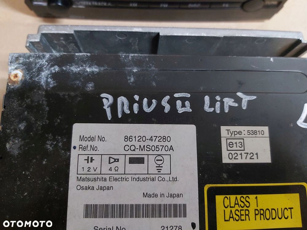 Toyota Prius II radio CD 86120-47280 - 4