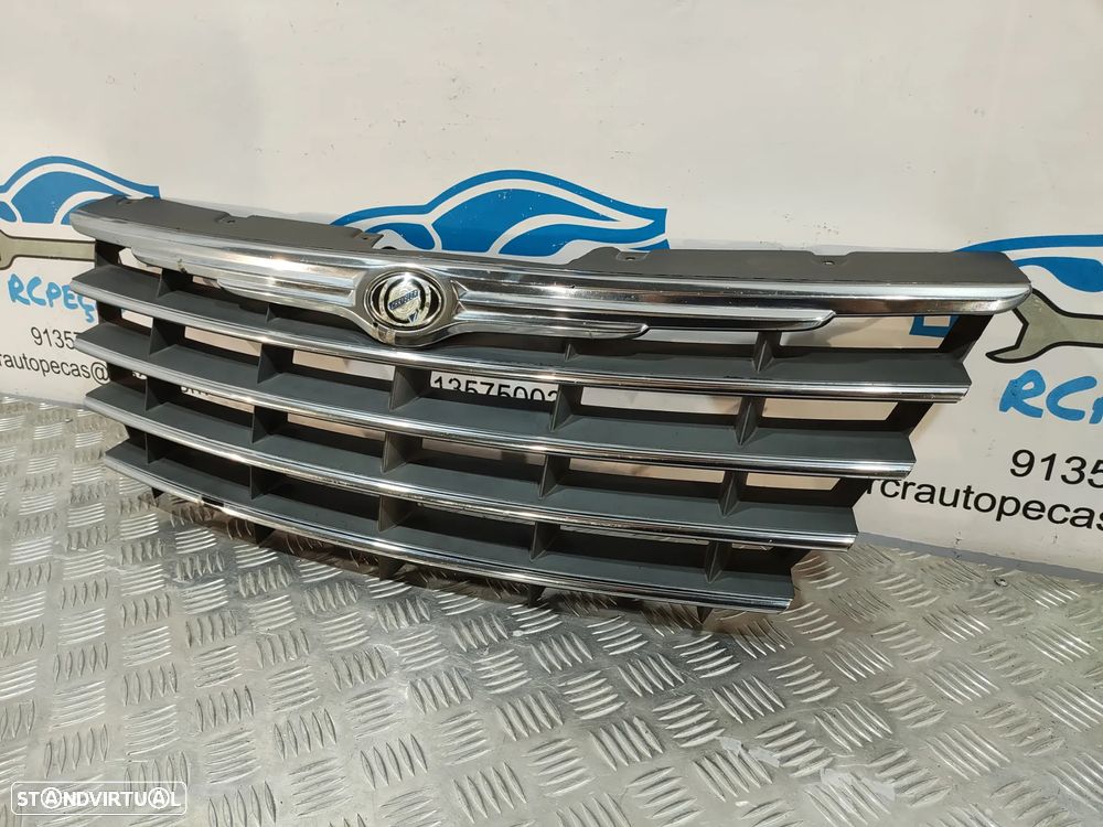 GRELHA CENTRAL FRENTE CHRYSLER VOYAGER 4 IV MK4 RG RS 04857802ABF SIMBOLO LOGOTIPO - 3