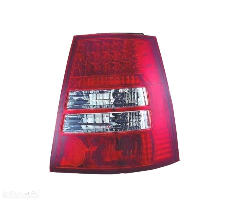 FAROLINS TRASEIROS LED VOLKSWAGEN VW GOLF 3 MKIII VARIANT 91-97 VERMELHO BRANCO - 2