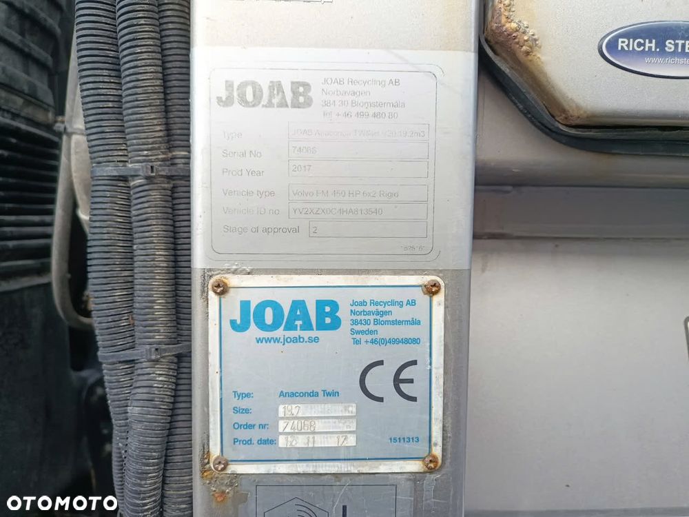 Volvo FM 450 6x2 Euro 6 JOBA 2 komory - 8