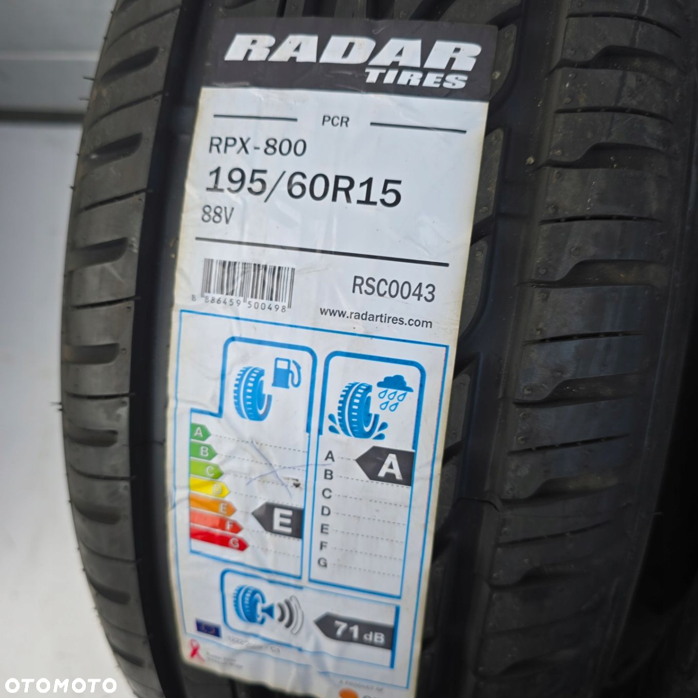 RADAR TIRES RPX-800 195/60R15 88V NOWE 2X - 2