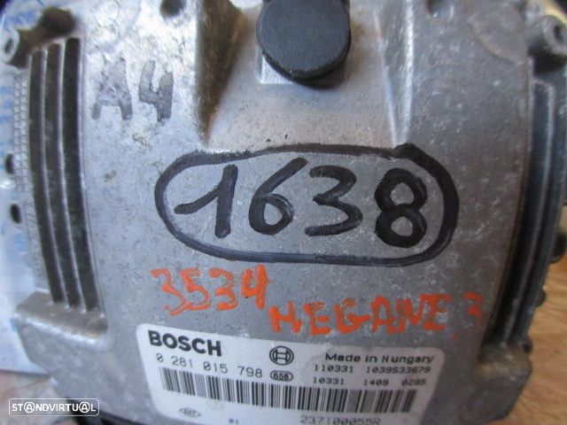 Centralina 0281015798 237100055R RENAULT MEGANE 3 FASE 1 2011 1.9DCI 130CV 5P PRETO BOSCH - 4