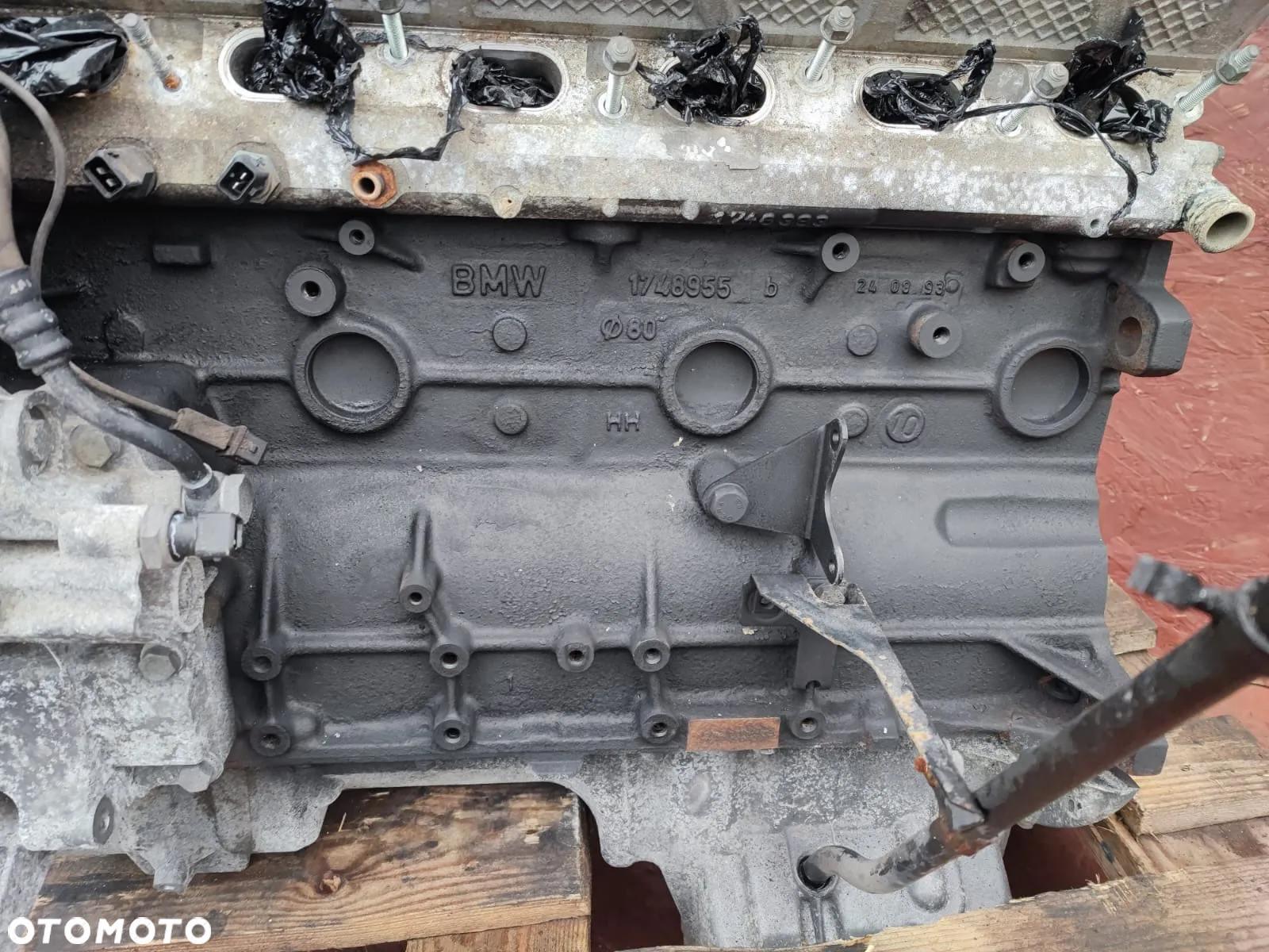 BMW E30 / E34 / E36. ORYGINALNY KOMPLETNY SŁUPEK SILNIKA M50B20V VANOS 150KM  O NR: 9 072 057 / 1 740 974 OEM. W BARDZO DOBRYM STANIE TECHNICZNYM. - 11