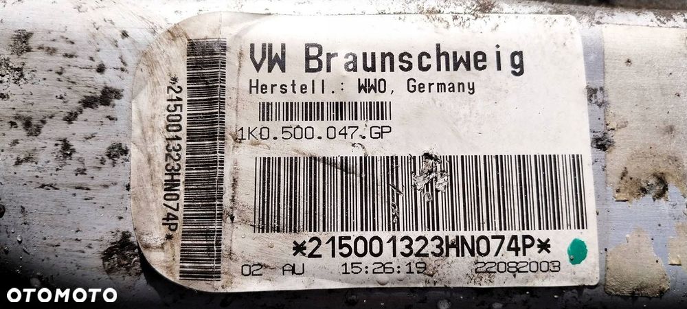 KOMPLETNE ZAWIESZENIE BELKA SANKI TYŁ HALDEX QUATTRO AUDI A3 8P 03-08r - 2