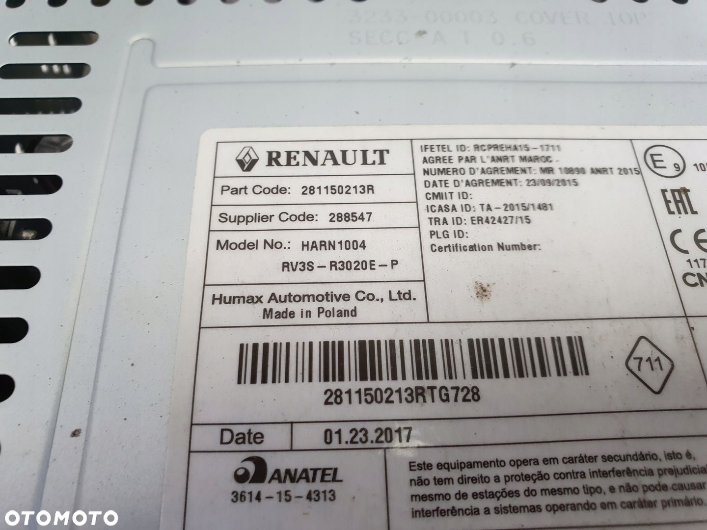 Renault Kangoo II RADIOODTWARZACZ CD Radio Mp3 281150213R - 3