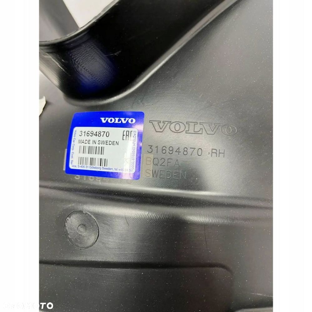 Volvo XC60 II Nowe Nadkole Prawe Przód Przednie 31694870 - 9