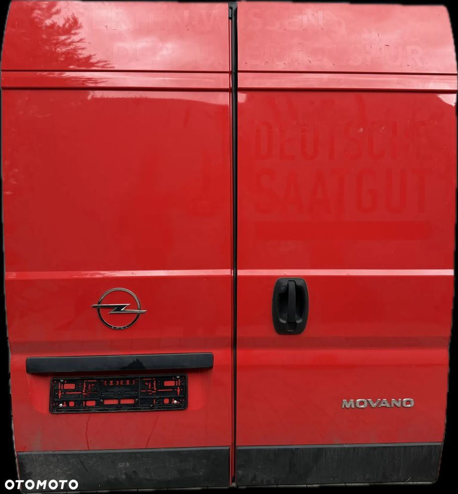 DUCATO JUMPER BOXER MOVANO 2006-2026r DRZWI TYL TYLNE H2 kompletne czerwone - 1
