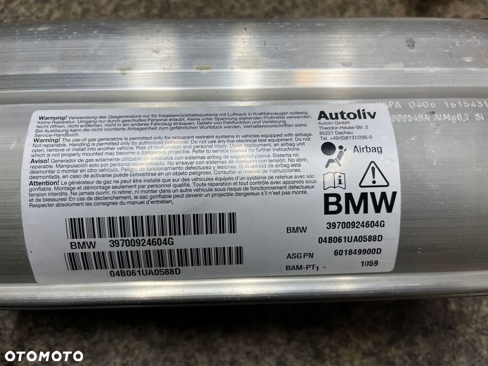 Poduszka kierowcy pasazera pasy przod tyl napinacze modul AIRBAG BMW E63 - 12