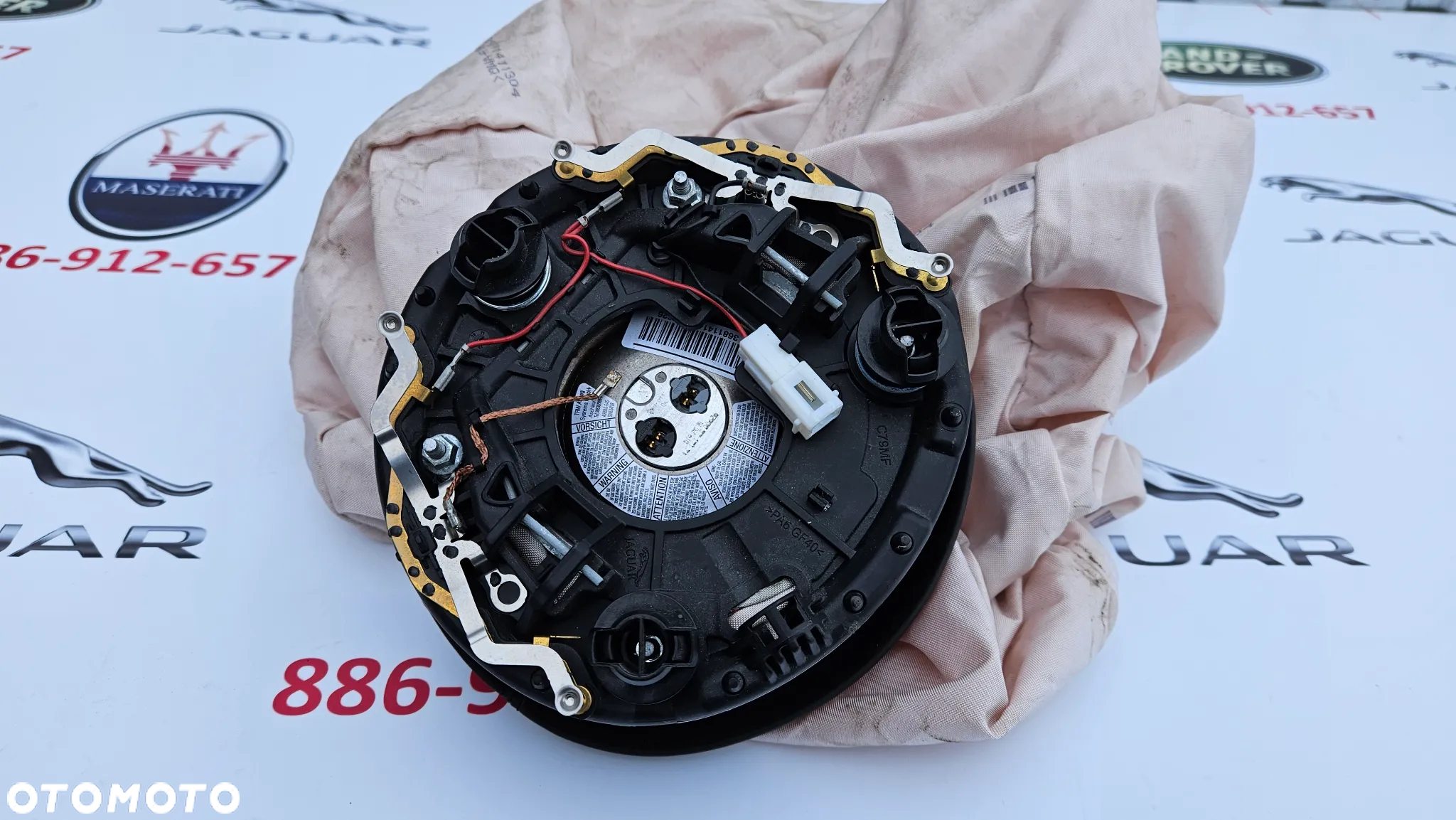 Jaguar XJ 351 Poduszka kierowcy Airbag kierownicy Kolor czarny WYSTRZELONA - 3