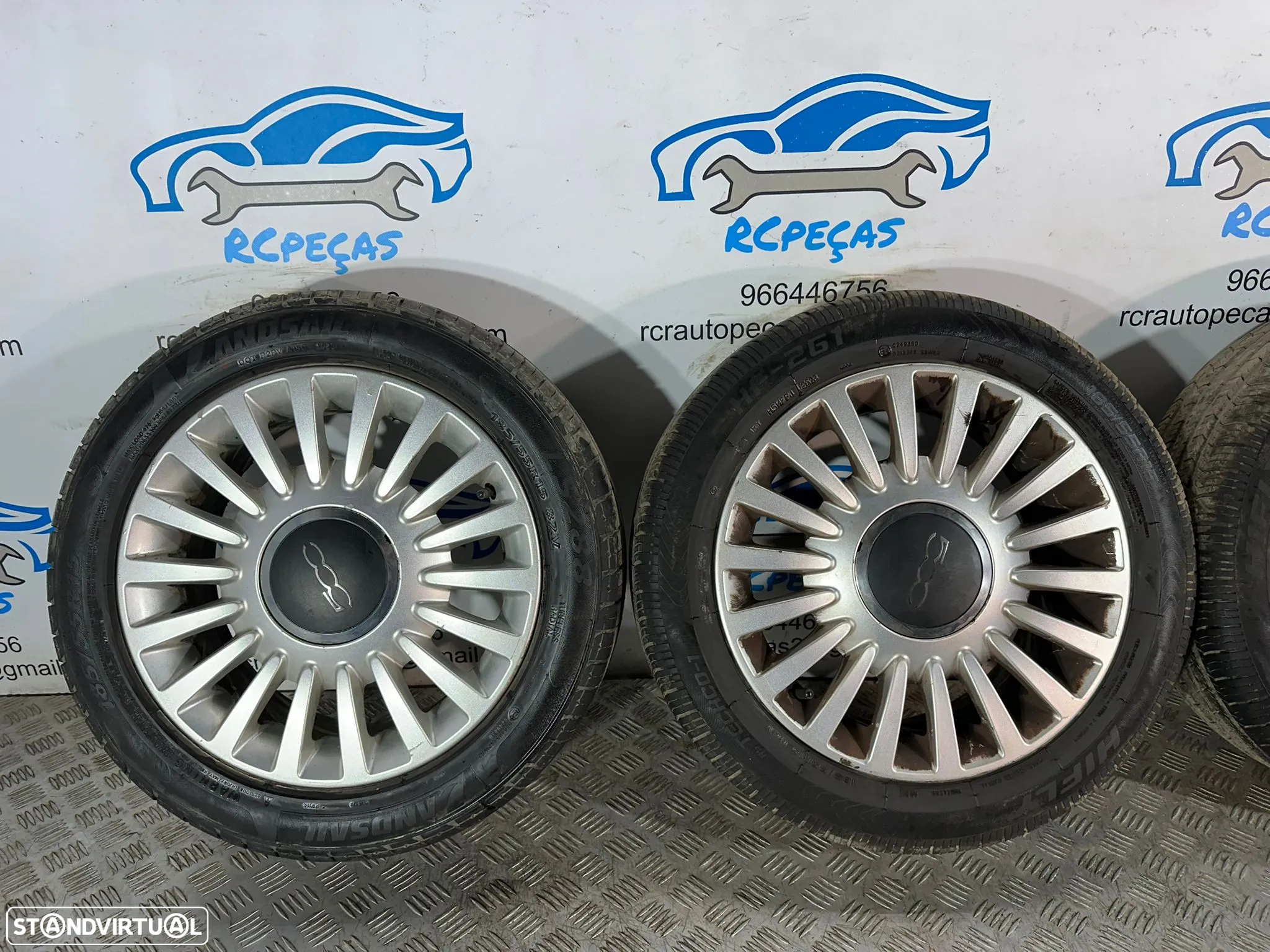 .Conjunto Jantes 15 Originais Fiat 4x98 6J ET35 51787641 - 6