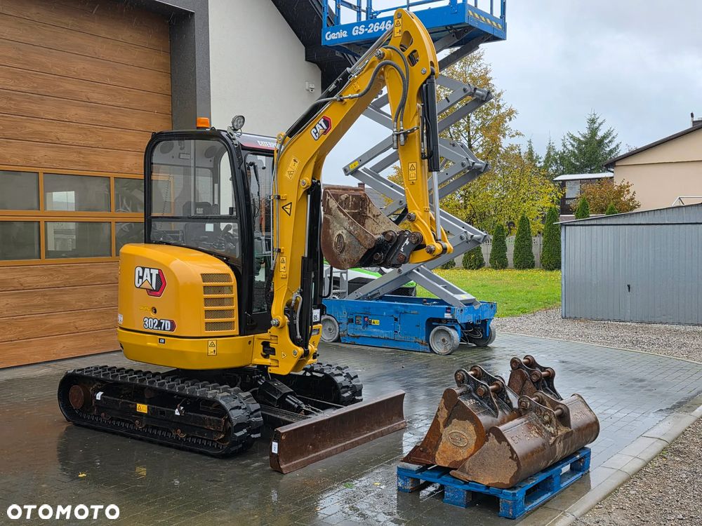 Caterpillar CAT 302.7 D CR mini koparka szybkozłącze 4 łyżki piękna serwisowana 1 wł JCB - 4