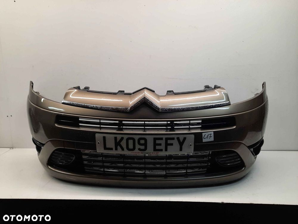 ^ ZDERZAK PRZÓD PRZEDNI DO CITROEN C4 GRAND PICASSO KEBC ZŁOTY PIASKOWY HALOGENY - 1